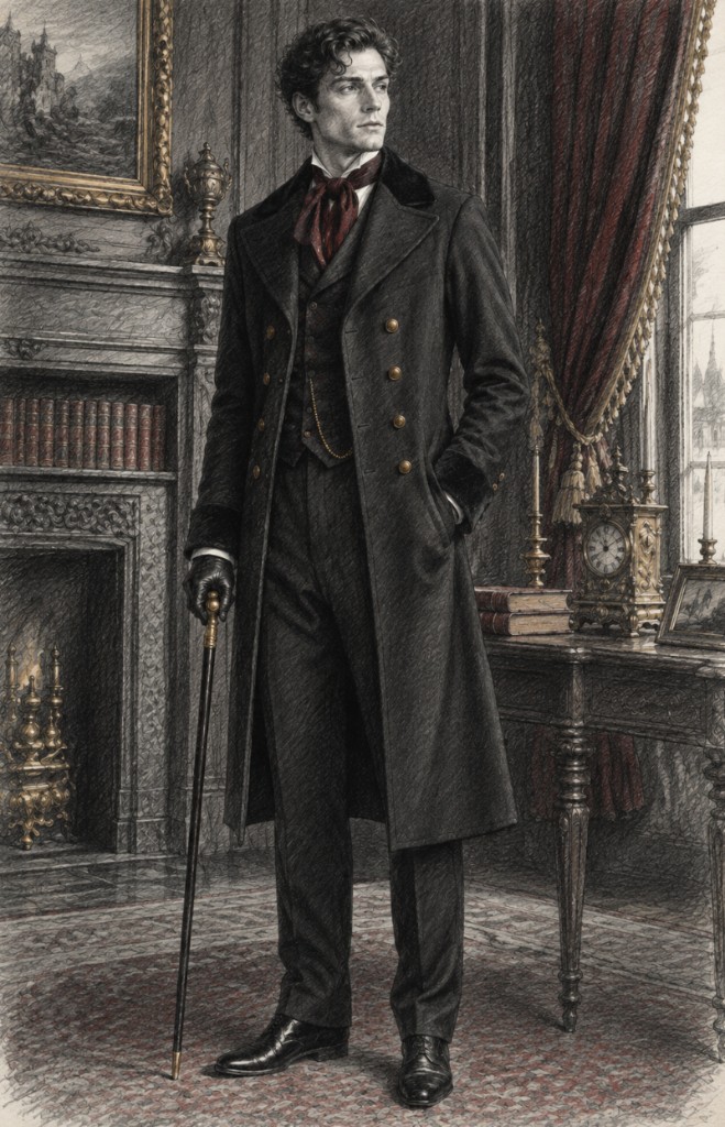 Victorian gentleman concept art